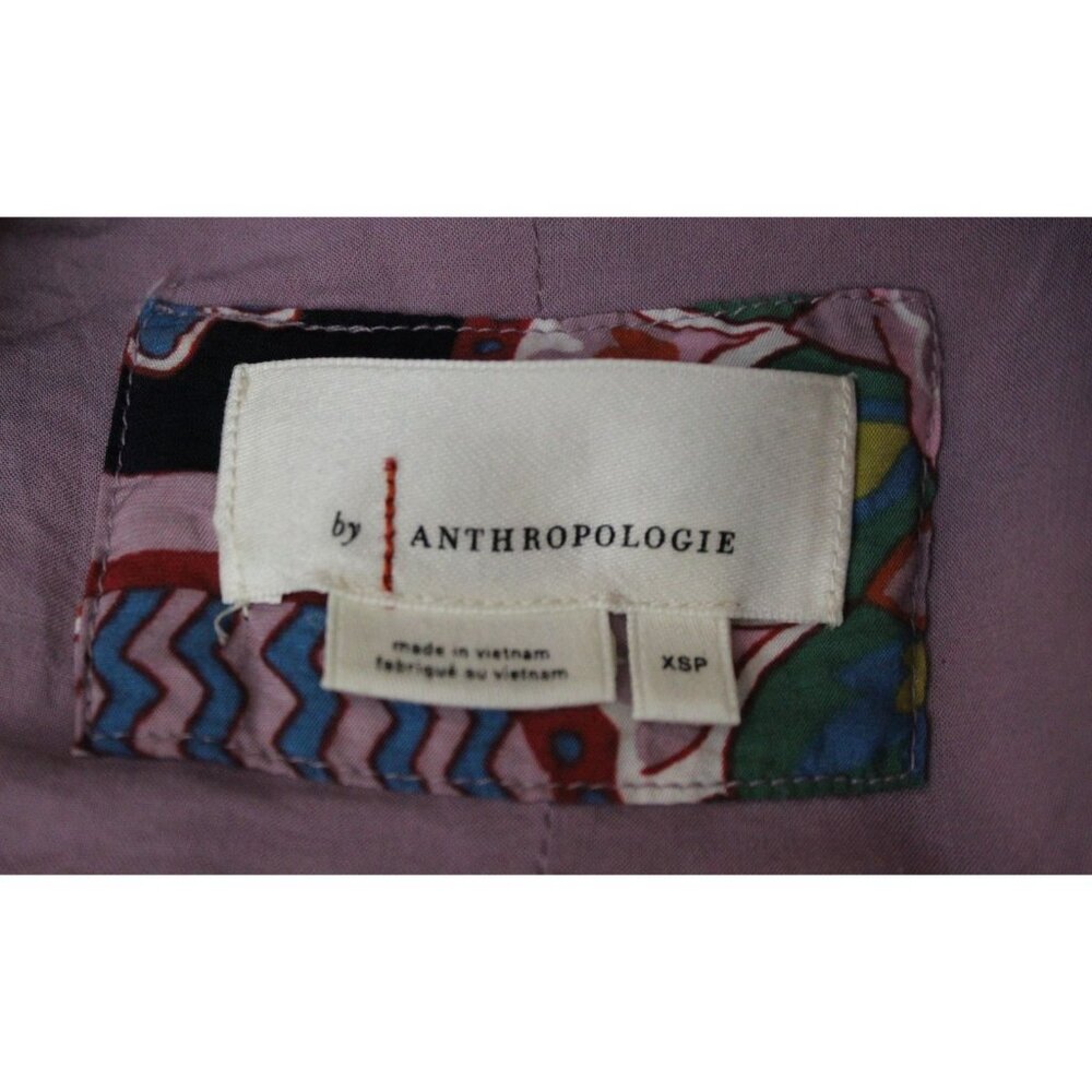 Anthropologie Flowy Peasant Colorful Maxi Dress Size Petite Extra Small - Picture 7 of 9